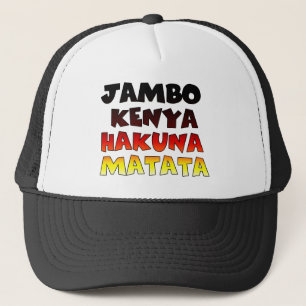 Boné Linda Jambo Kenya Hakuna Matata Lovely Art