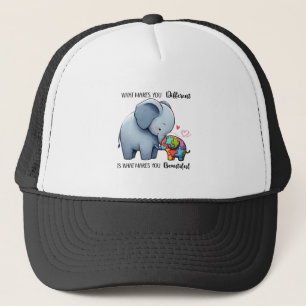 Boné "Lindamente Diferente - Chapéu de Elefante Autismo