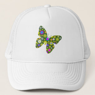 Boné Lindas Asas de Borboleta Aziza Fantasia Floresce