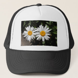 Boné Lindas flores de margarida brancas puras
