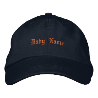Boné Lindo Bebê Marinho Pequeno Nome Gorro Marinho Ajus