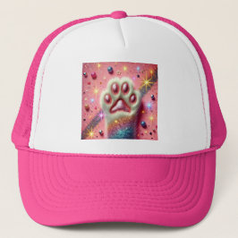 Boné Lindo chapéu de caminhoneiro com purpurina rosa!