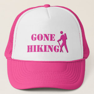 Boné lindo chapéu esportivo rosa e branco para trilhas.