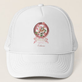 Boné Lindo Nome de Menina Clássico Rosa Rococó Rosas La