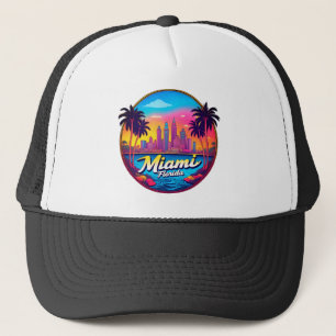 Boné Linha do horizonte de Miami City Florida