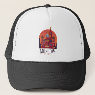 Boné Linha do Skyline do Kremlin na Rússia de Moscou
