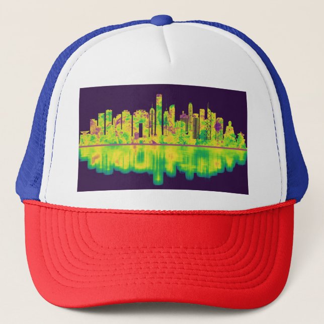 Boné Linha Skyline da China de Hong Kong (Frente)