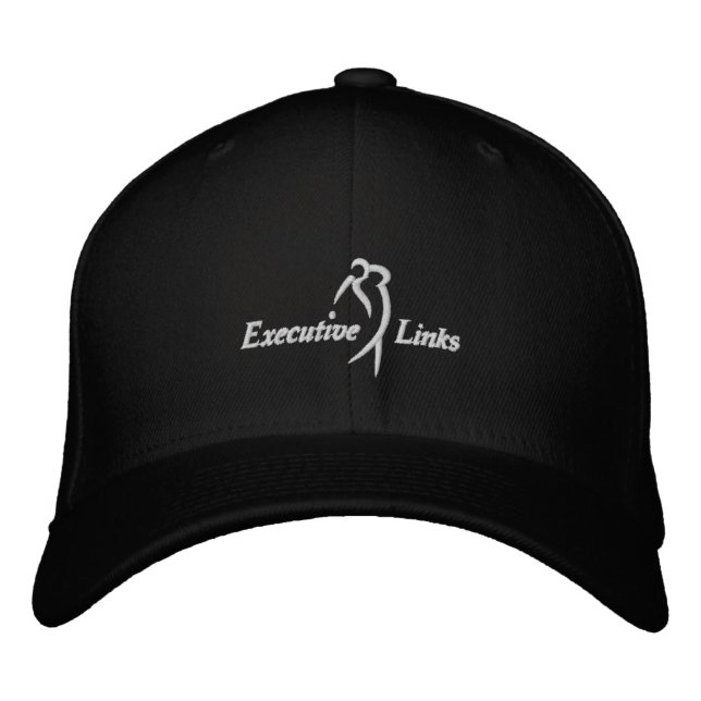 Boné Links executivos negros com capacete (Frente)