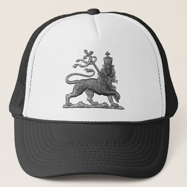 Boné Lion of Judah - Haile Selassie - Trucker Cap (Frente)