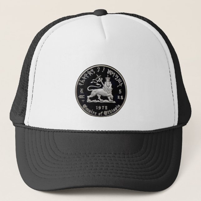 Boné Lion of Judah - Haile Selassie Trucker Cap - (Frente)