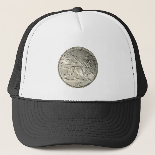Boné Lion of Judah Rasta Reggae Roots Trucker Cap (Frente)