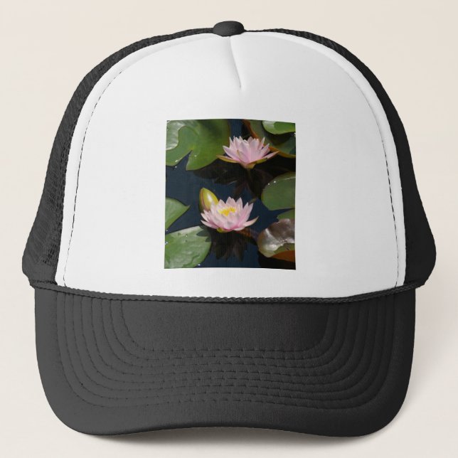 Boné Lírios de água do Lotus Rosa (Frente)