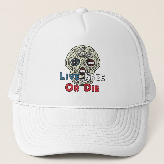 Boné Live Free Ou Morre (Frente)