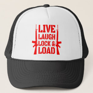 Boné Live Laugh Lock & Load #USAPatriotGraphics ©