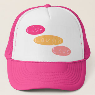 Boné Live Laugh Love