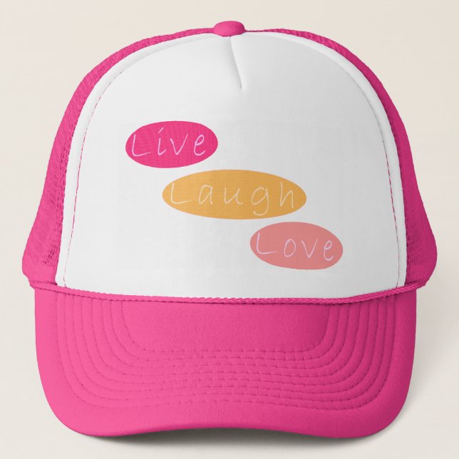 Boné Live Laugh Love (Frente)