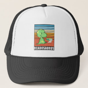 Boné Livro Engraçado Readossauro Dinossauro Lendo Dino