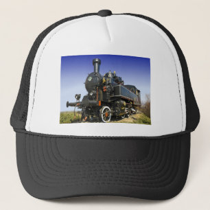 Boné locomotiva de vapor velha