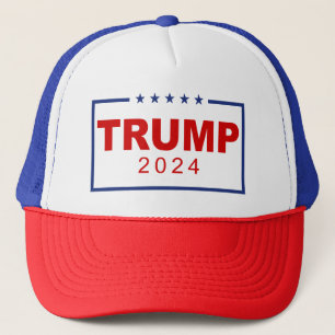 Boné Logotipo clássico do retângulo Trump 2024