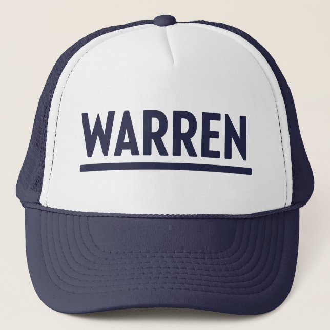 Boné Logotipo da campanha presidencial Elizabeth Warren (Frente)