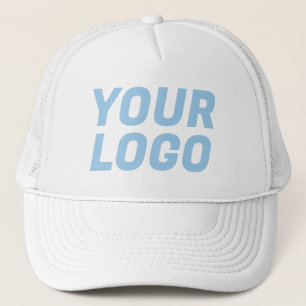 Boné Logotipo da empresa PERSONALIZADO Branco e Azul Cl