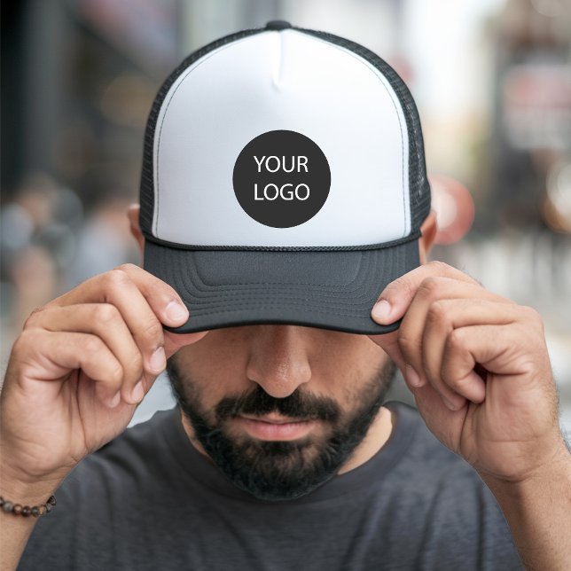 Boné Logotipo da empresa personalizado preto profission (Criador carregado)