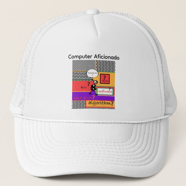 Boné Logotipo de Aficionado a Computador (Frente)