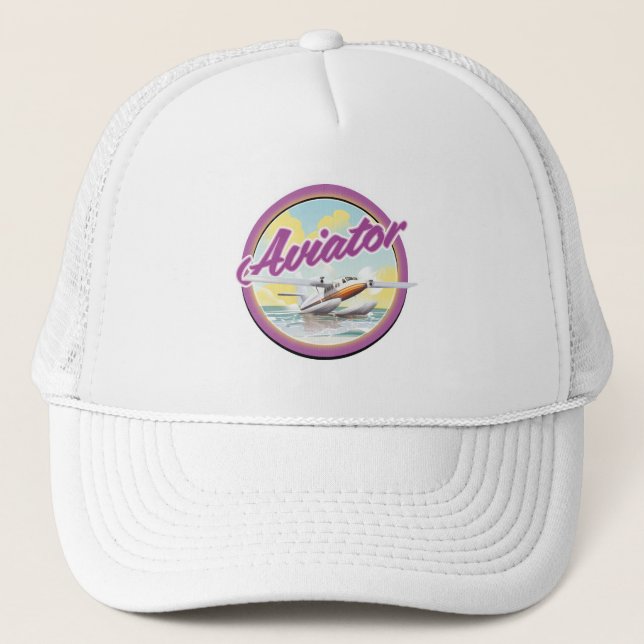 Boné logotipo de avião anfíbio Aviator (Frente)