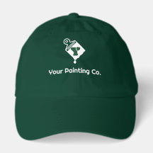 Logotipo de Empresa de Pintura com Pincel Branco