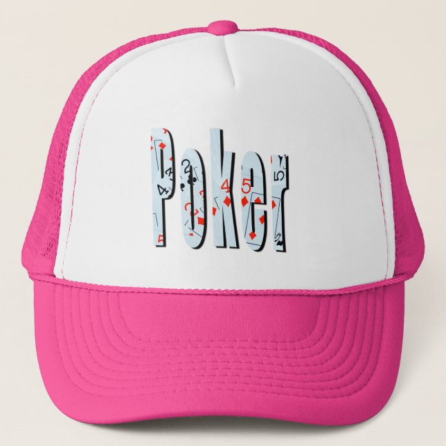 Boné Logotipo de Imagem de Poker, (Frente)
