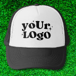 Boné Logotipo de Marca profissional personalizado minim<br><div class="desc">Hat do caminhoneiro do logotipo personalizado mínimo de Marca profissional da empresa.</div>