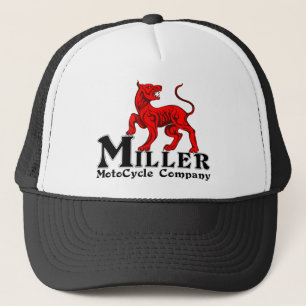 Boné Logotipo de Miller Motocycle em um chapéu do