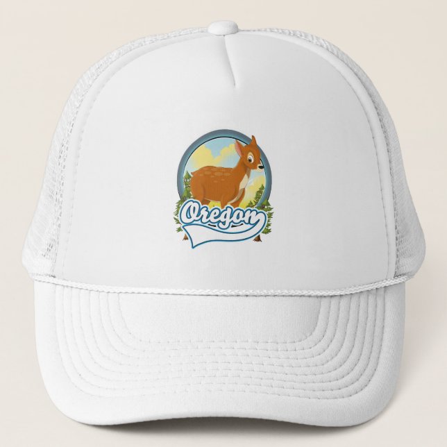 Boné logotipo de viagem Oregon Deer (Frente)