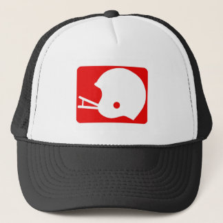 Boné logotipo do capacete de futebol