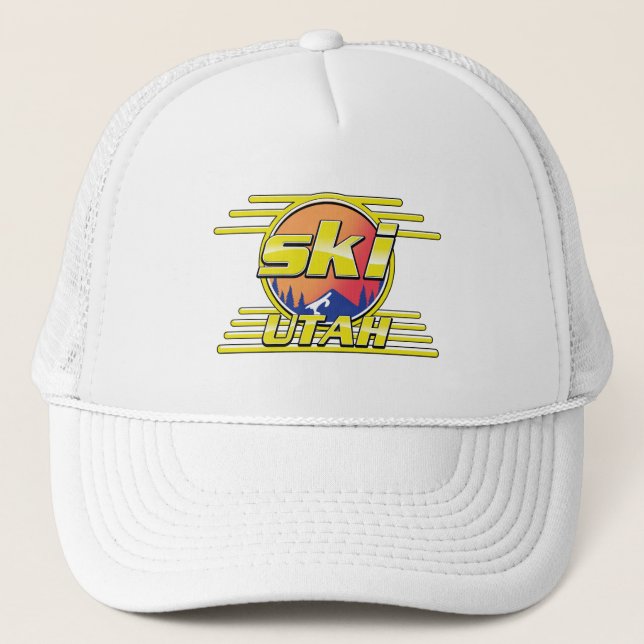 Boné logotipo do Ski Utah dos anos 80 (Frente)