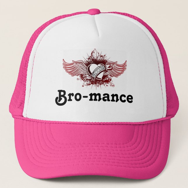 Boné Logotipo Lento-Branco, Bro-mance (Frente)