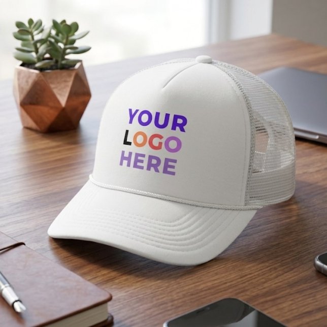 Boné Logotipo Personalizado da Empresa Aqui | Equipe de (Professional company logo headwear, Adjustable snapback business trucker caps)