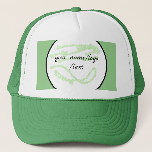 Boné Logotipo personalizado simples e elegante aqui na  (Frente)