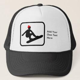 Boné Logotipo personalizável do Snowboarder
