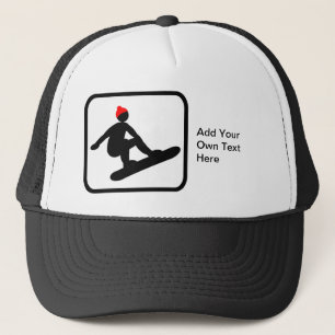 Boné Logotipo personalizável do Snowboarder
