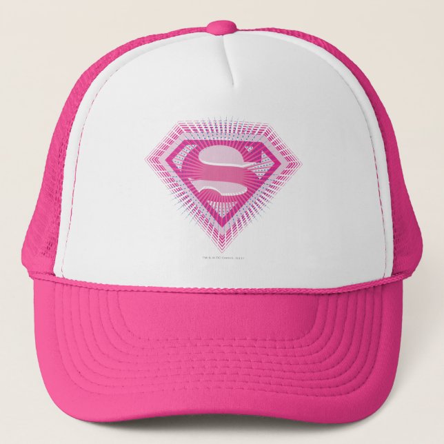 Boné Logotipo rosa da Supergirl (Frente)