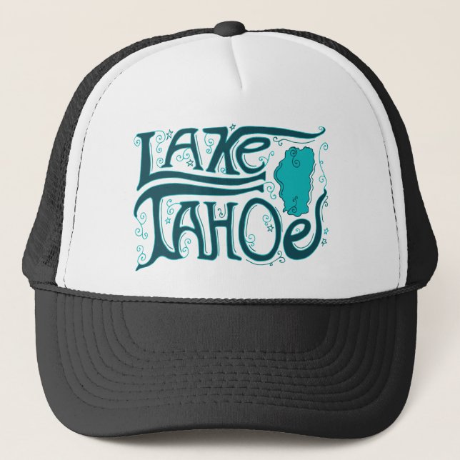 Boné Logotipo tirado mão de Lake Tahoe (Frente)