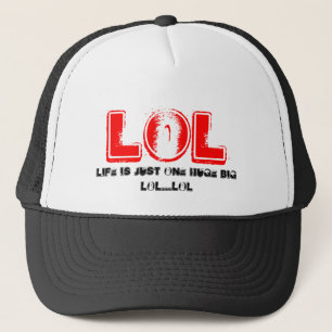 Boné LOL, vida é apenas um LOL grande enorme… LOL