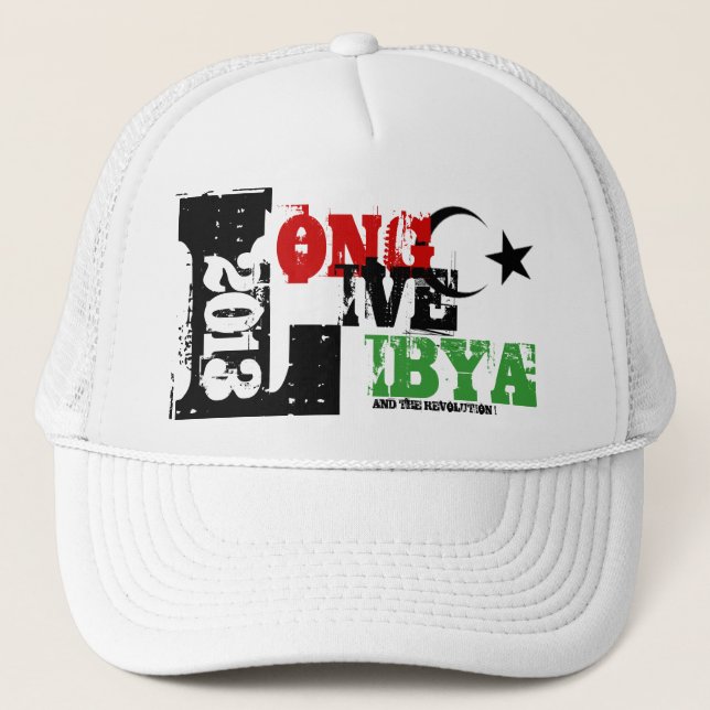BONÉ LONGA LÍBIA VIVA E REVOLUÇÃO 2013 (Frente)