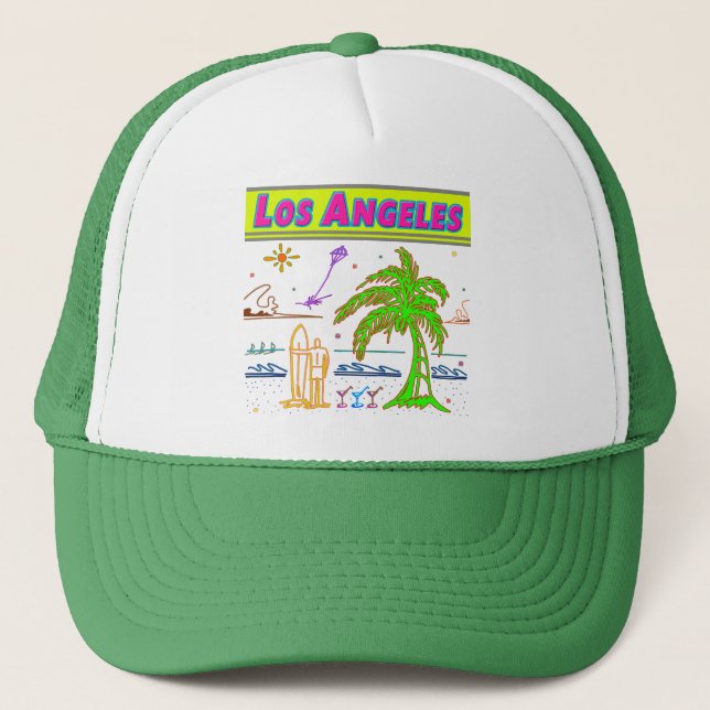 Boné "Los Angeles" Surfer Beach Hat (Frente)