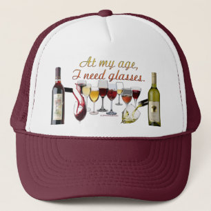 Boné Louça para bebida de vinho SlipperyJoe's trocadilh