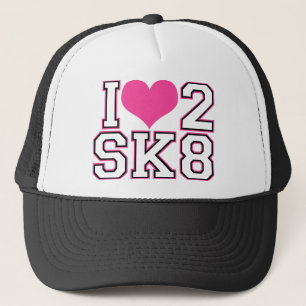 Boné Love2SK8 - Preto & rosa