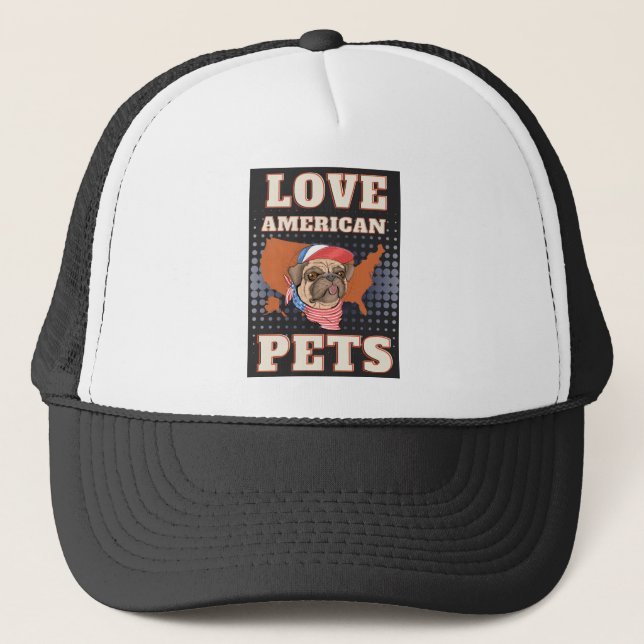 BONÉ LOVE AMERICAN PETS (Frente)