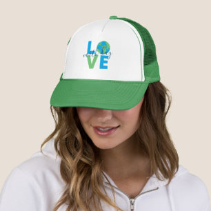 Boné Love Earth Day Personalizado Blue Green Planet 2