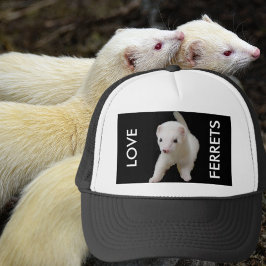 Boné Love Ferret White Ferret